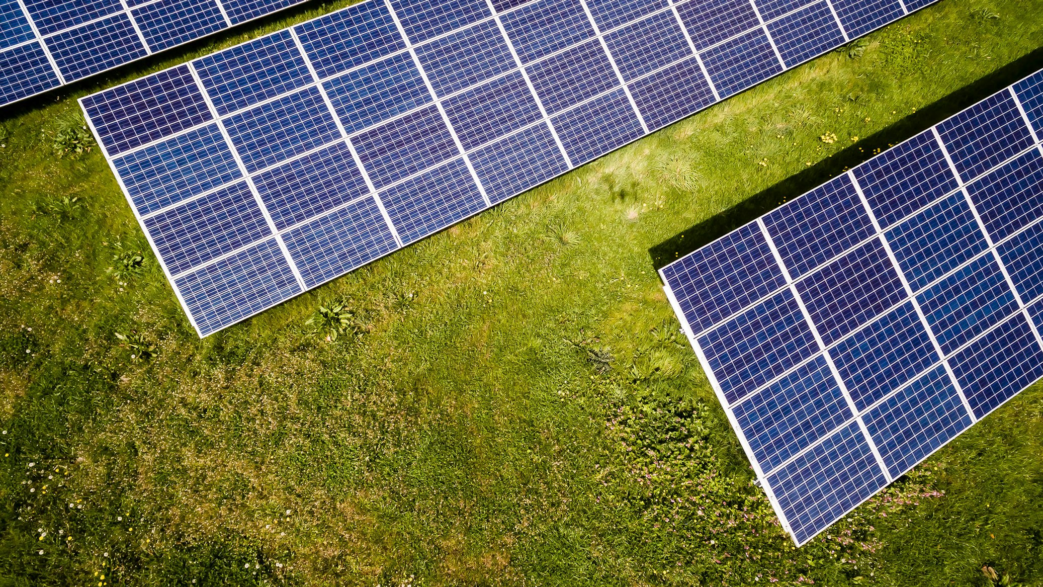Commercial solar installation on resort property